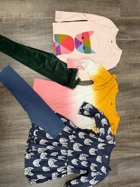 Tea Collection bundle Long Sleeve Dresses  with leggings